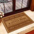 Our House Is Just A Little House Personalized Doormat