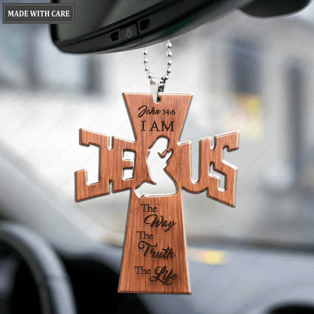The Way The Truth The Life Jesus Cross Ornament