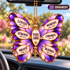You Are Loved 3D Butterfly Ornament – Inspirational Christian Gift