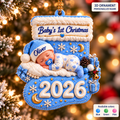 Personalized Baby’s First Christmas 2026 Ornament – Gift for BaBy
