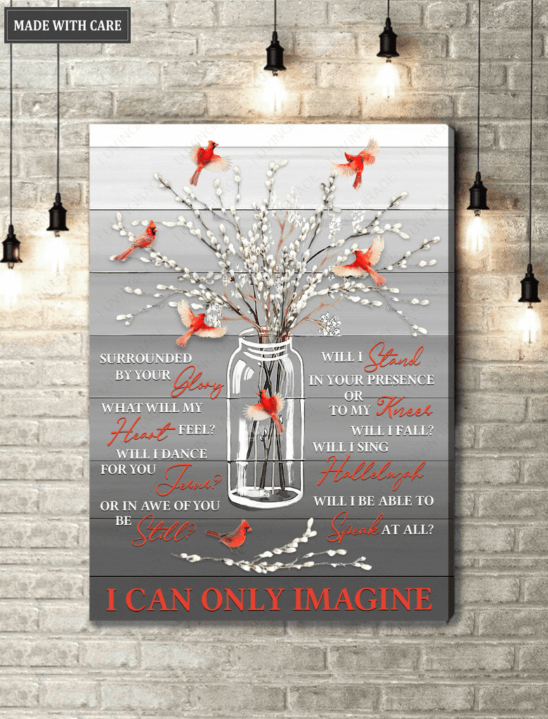Willow Cardinal Surrounded By Glory Wall Art