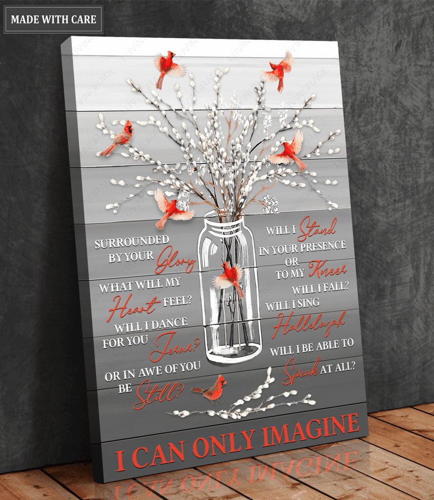 Willow Cardinal Surrounded By Glory Wall Art