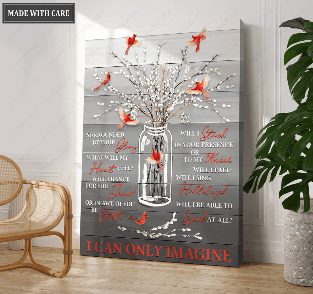 Willow Cardinal Surrounded By Glory Wall Art