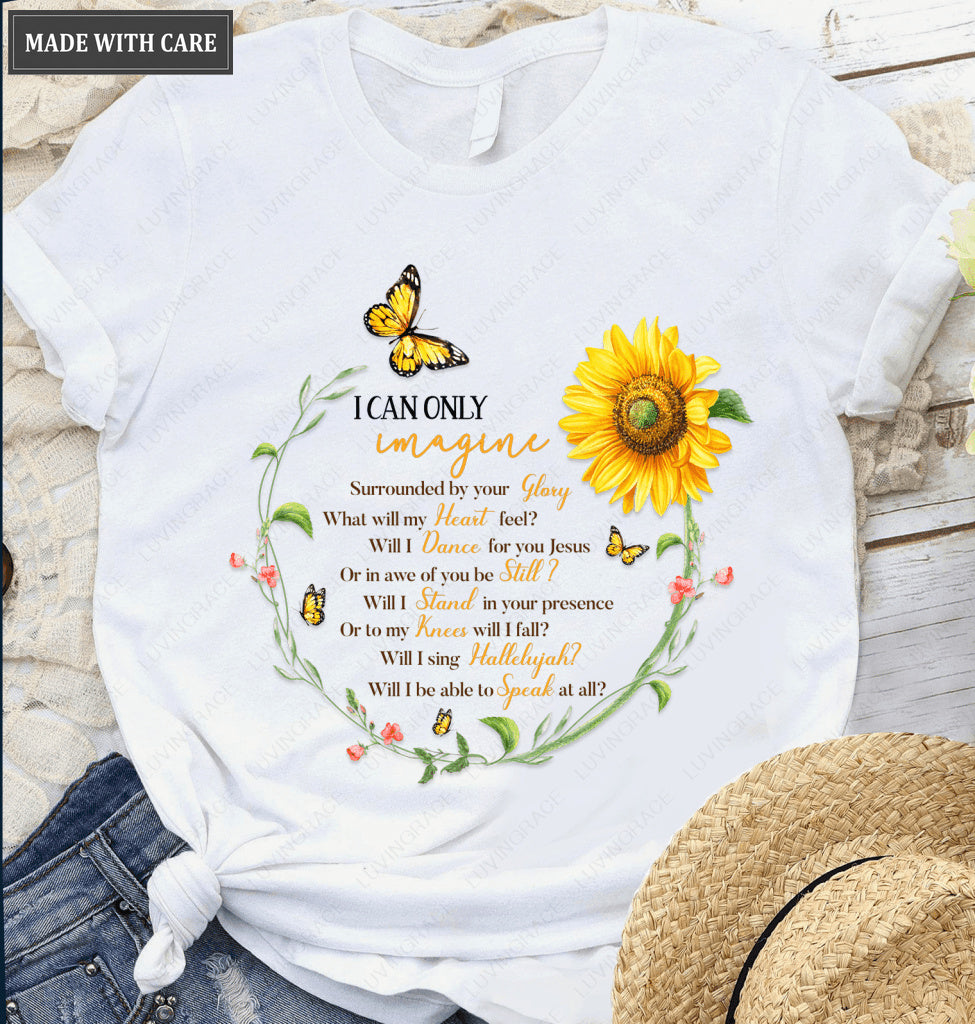 Butterfly And Sunflower By Glory T-Shirt