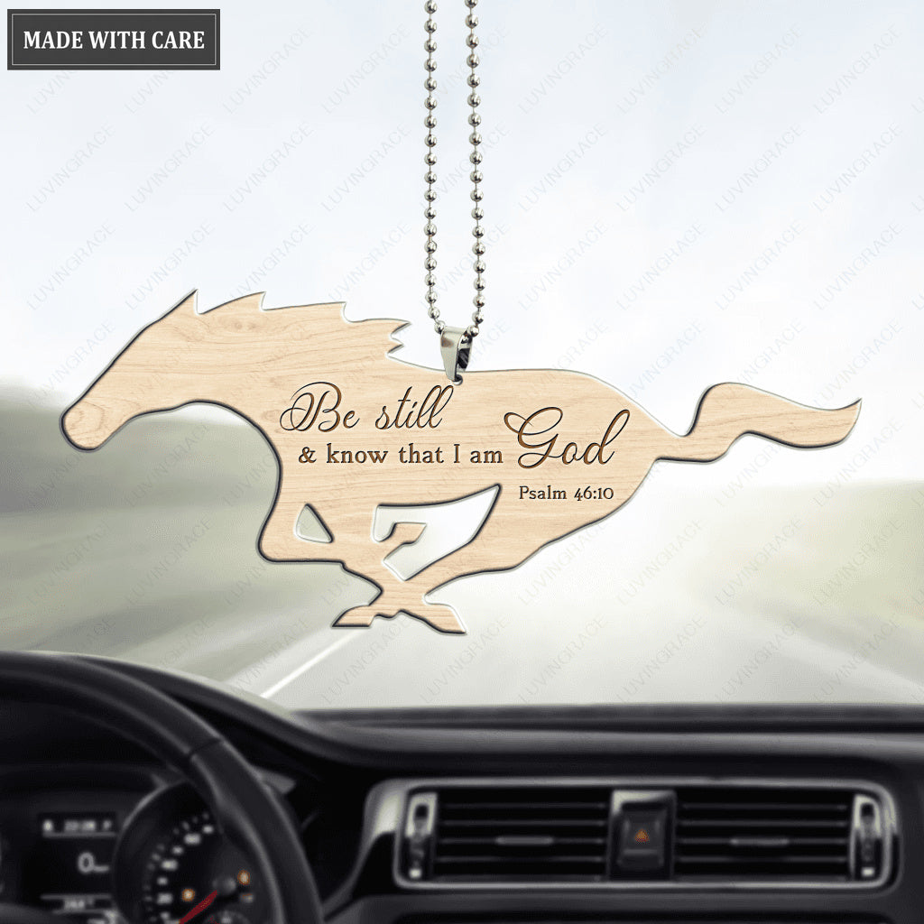 Be Still and Know that I Am God Horse Ornament