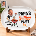 Custom Photo Grill Master - Personalized Name Grilling Plate