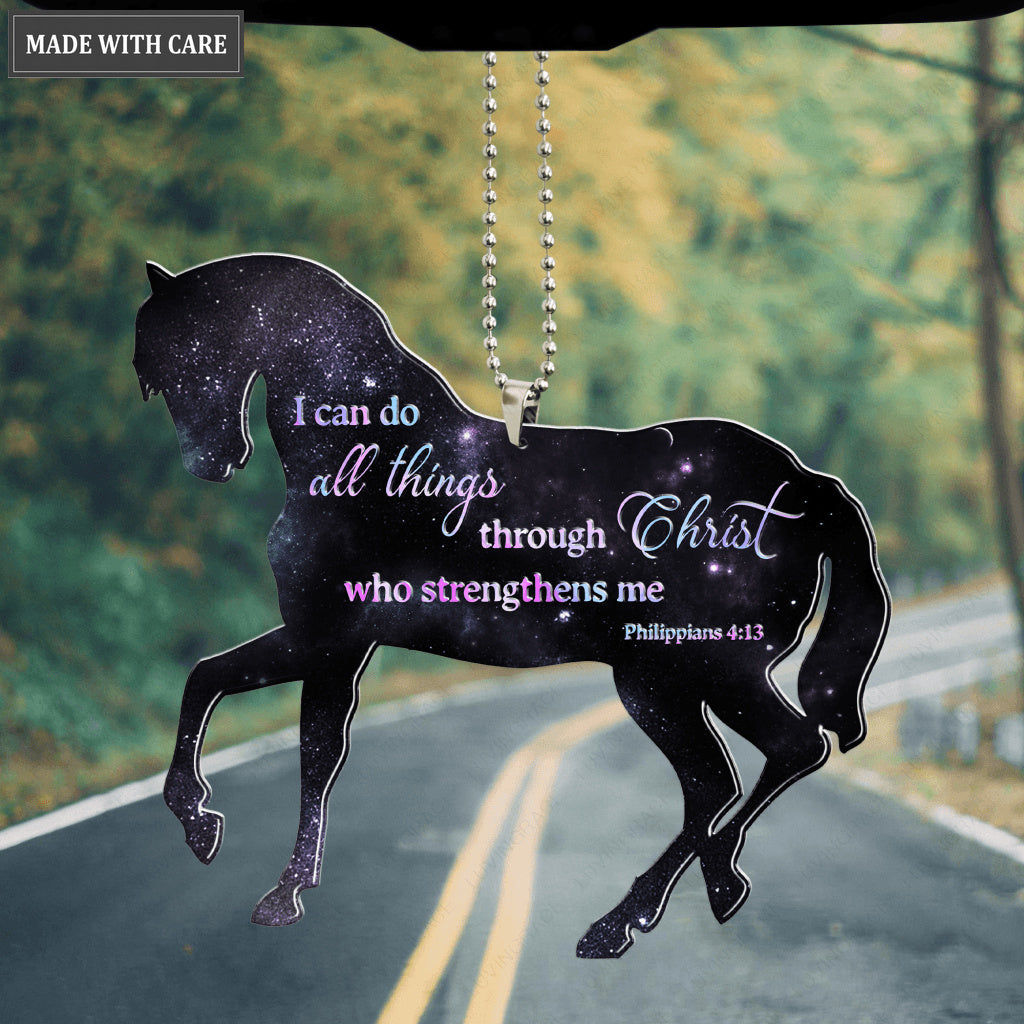Horse I Can Do All Things Through Christ Who Strengthen Me Ornament