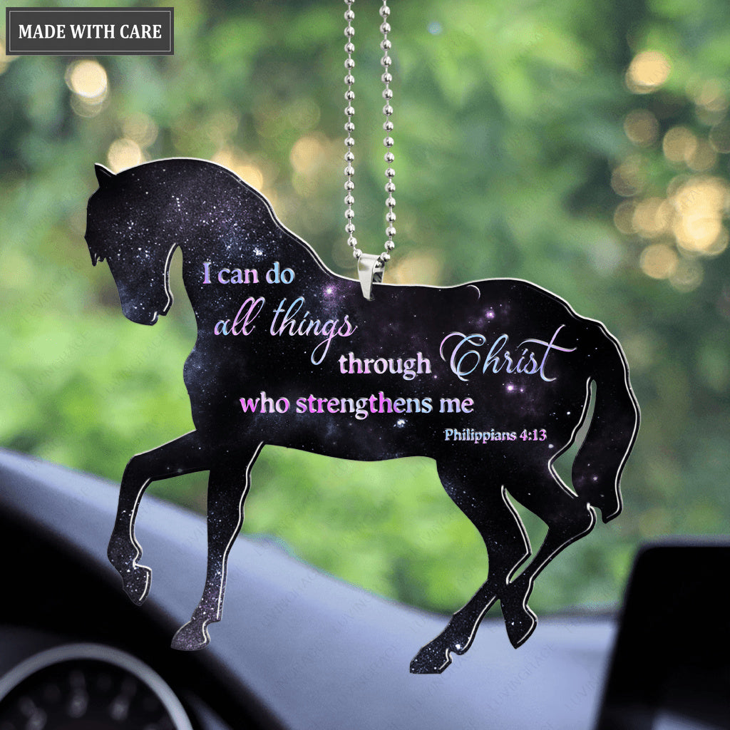 Horse I Can Do All Things Through Christ Who Strengthen Me Ornament