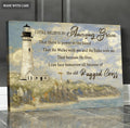 Lighthouse And Cross Amazing Grace Wall Art