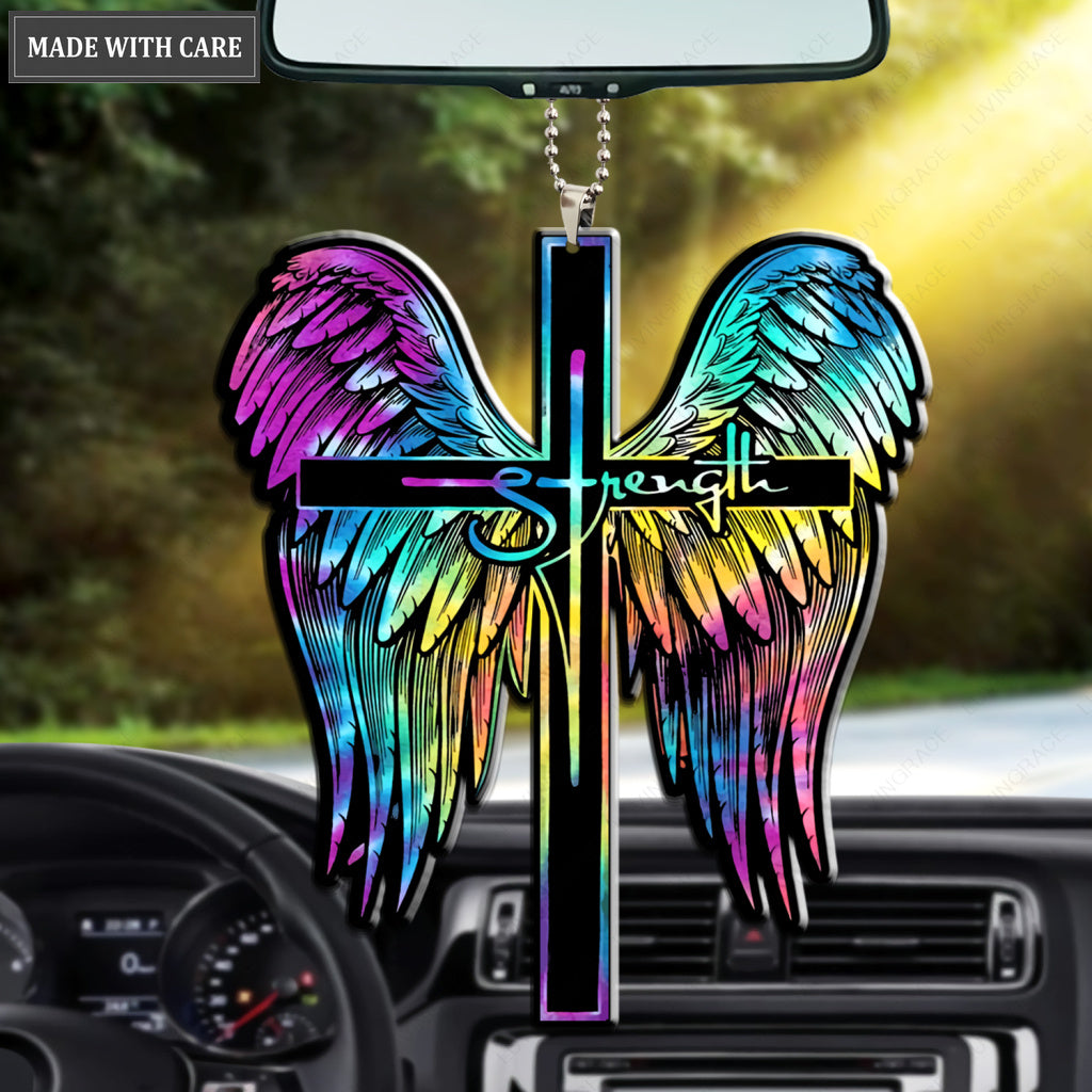 Strength Rainbow Wings Ornament