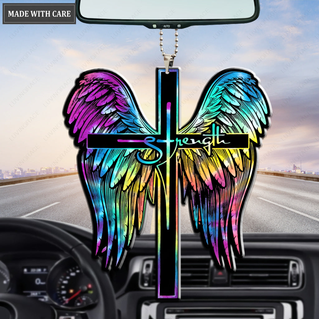 Strength Rainbow Wings Ornament