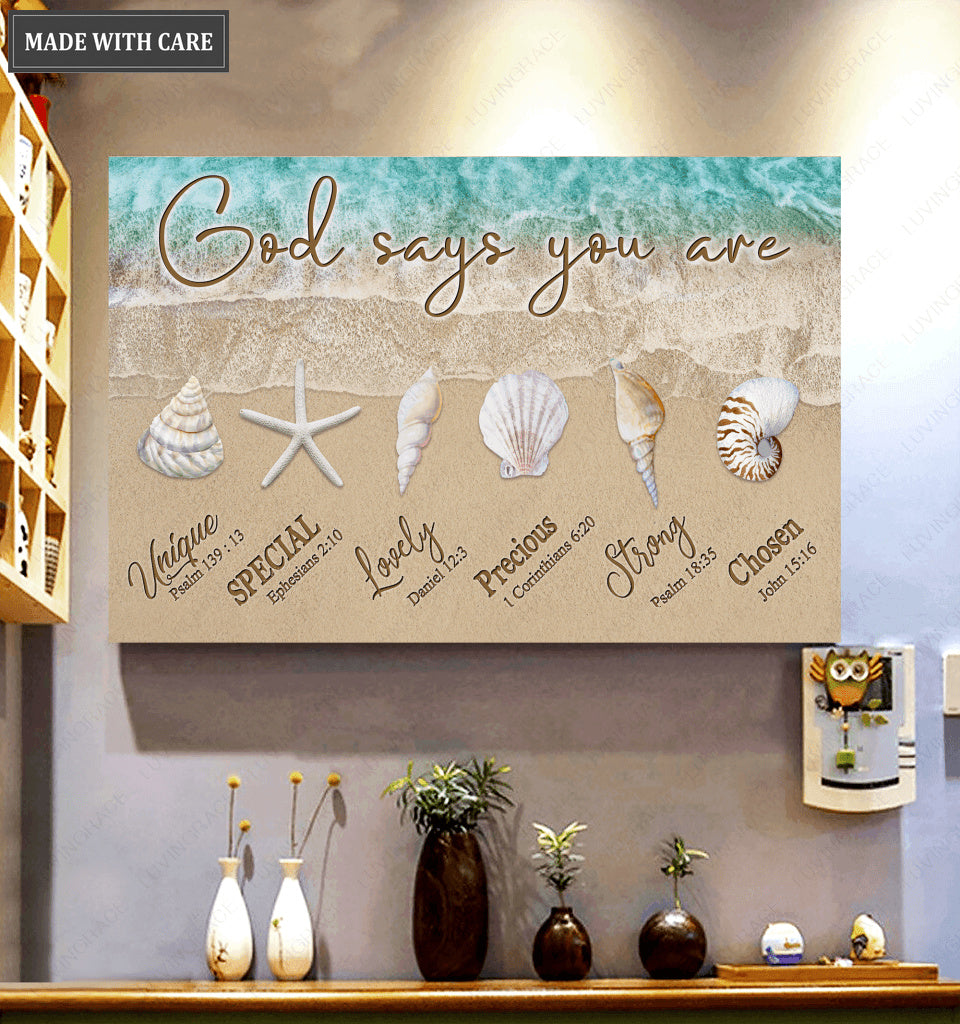God Says You Are Ocean Wall Art