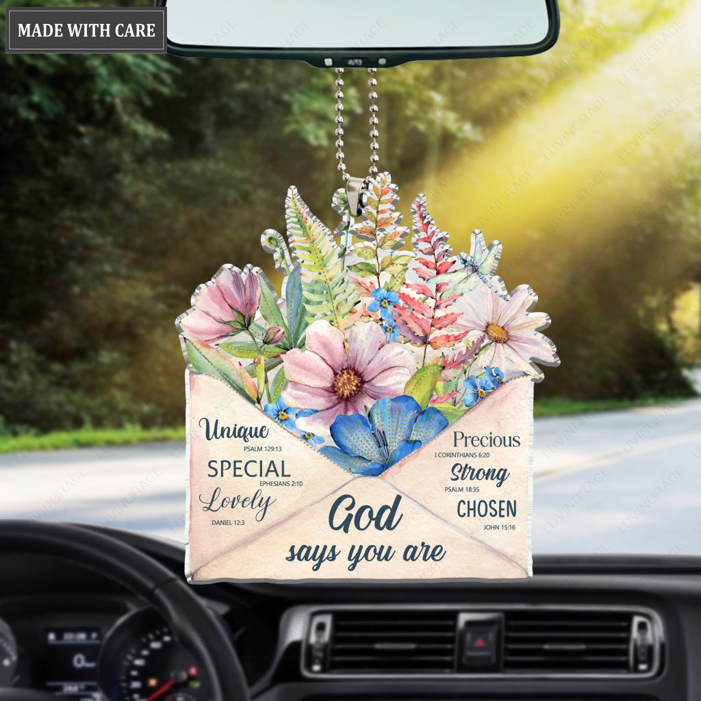 Note Card God Says You Are Ornament