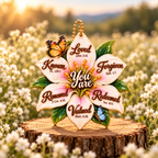 You Are Loved 3D Lily Flower Ornament – Christian Faith Gift