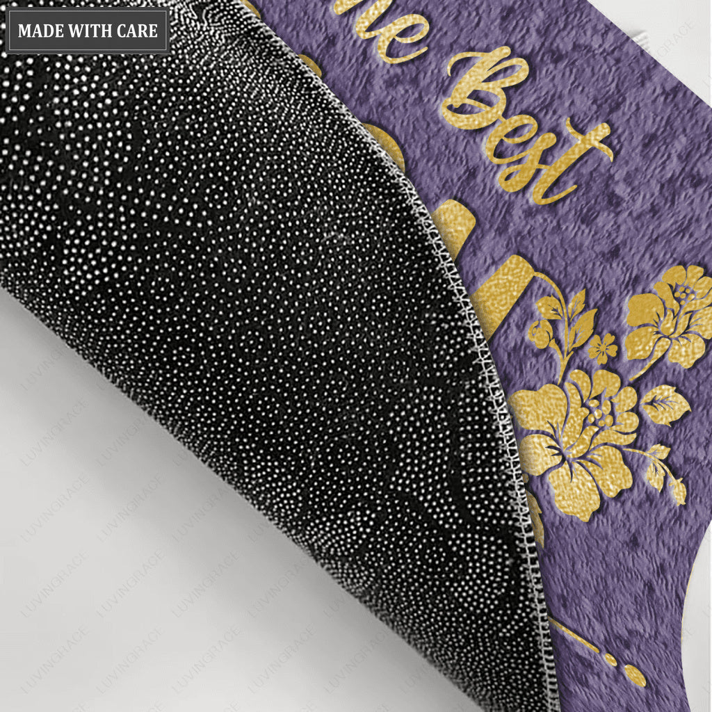 The Best Mom Lives Here Personalized Doormat