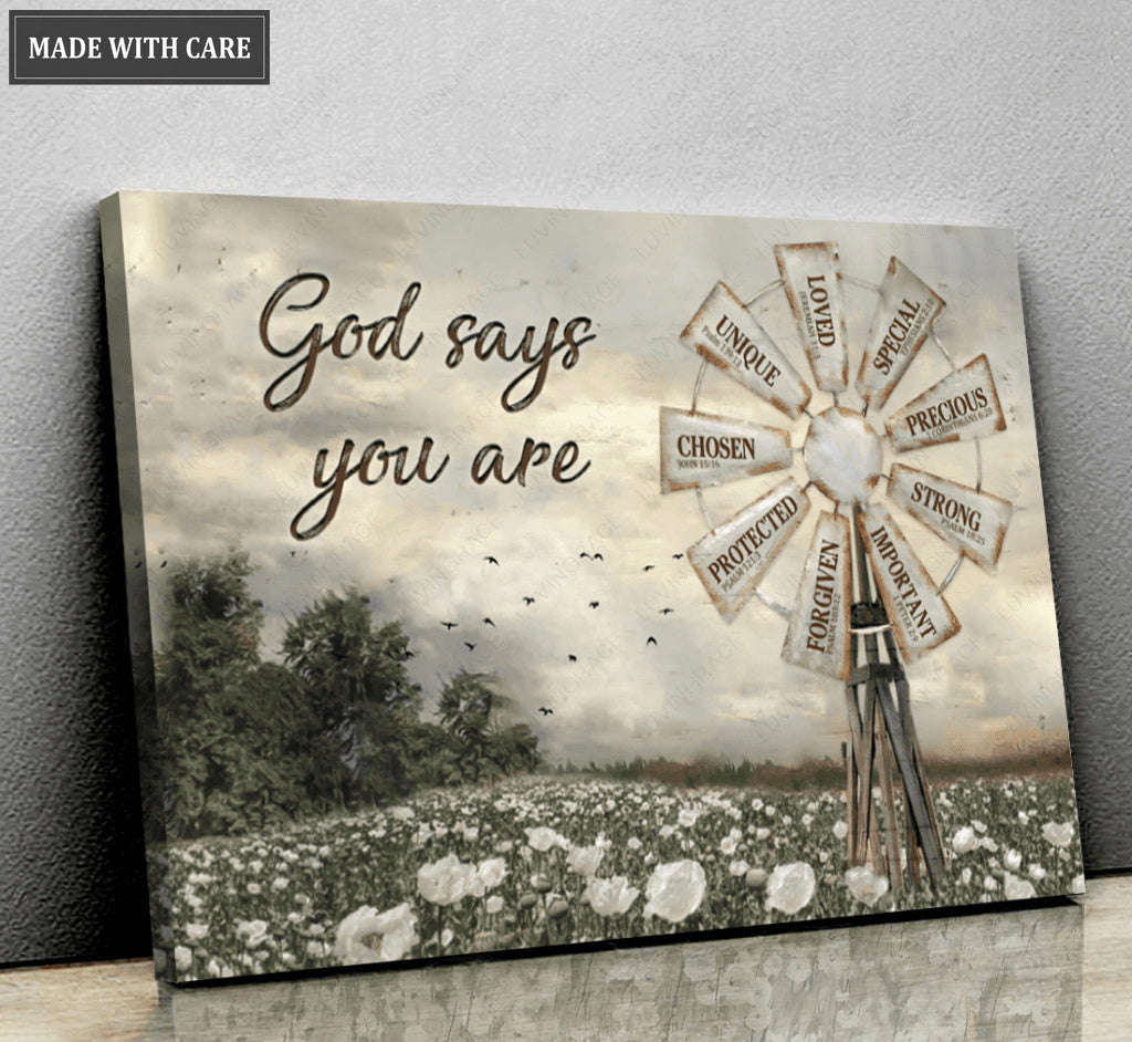 Gods Say You Are Windmill Wall Art