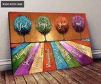 Colorful Trees God Says You Are Wall Art