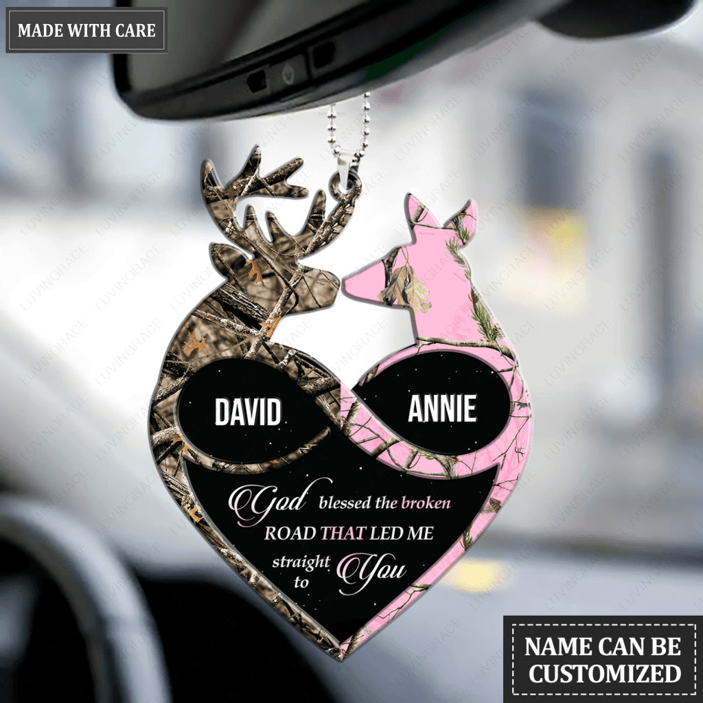 Infinity Symbol Buck N Doe God Blessed Personalized