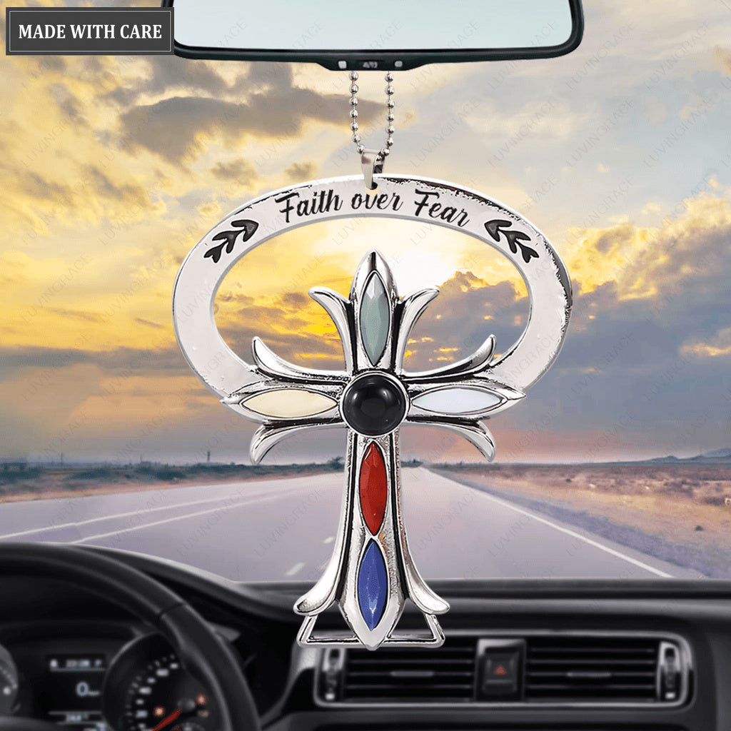 Faith Over Fear Car Hanging Ornament