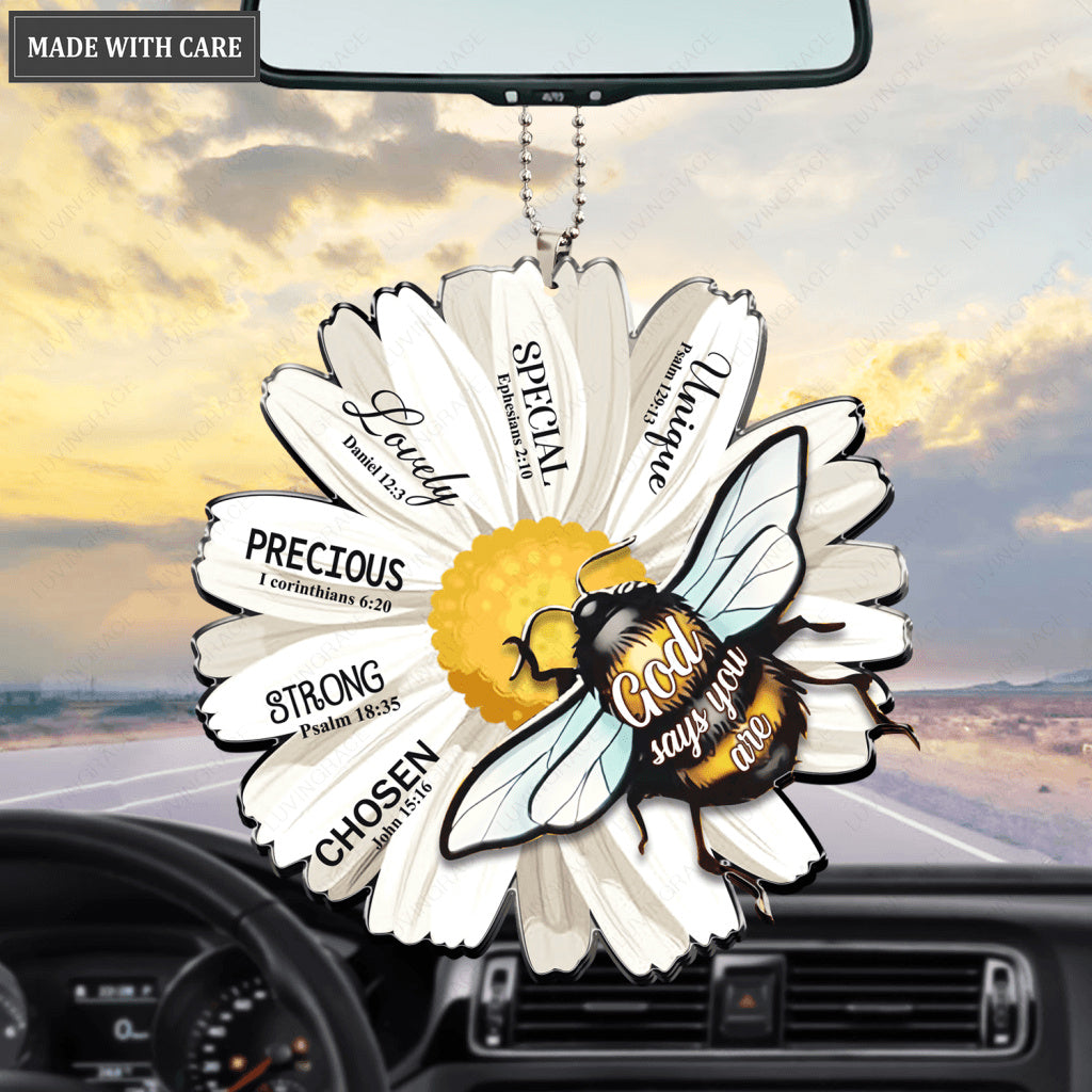 Daisy And Bee God Says You Are Ornament