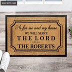 Serve The Lord Personalized Door Mat New Arrival
