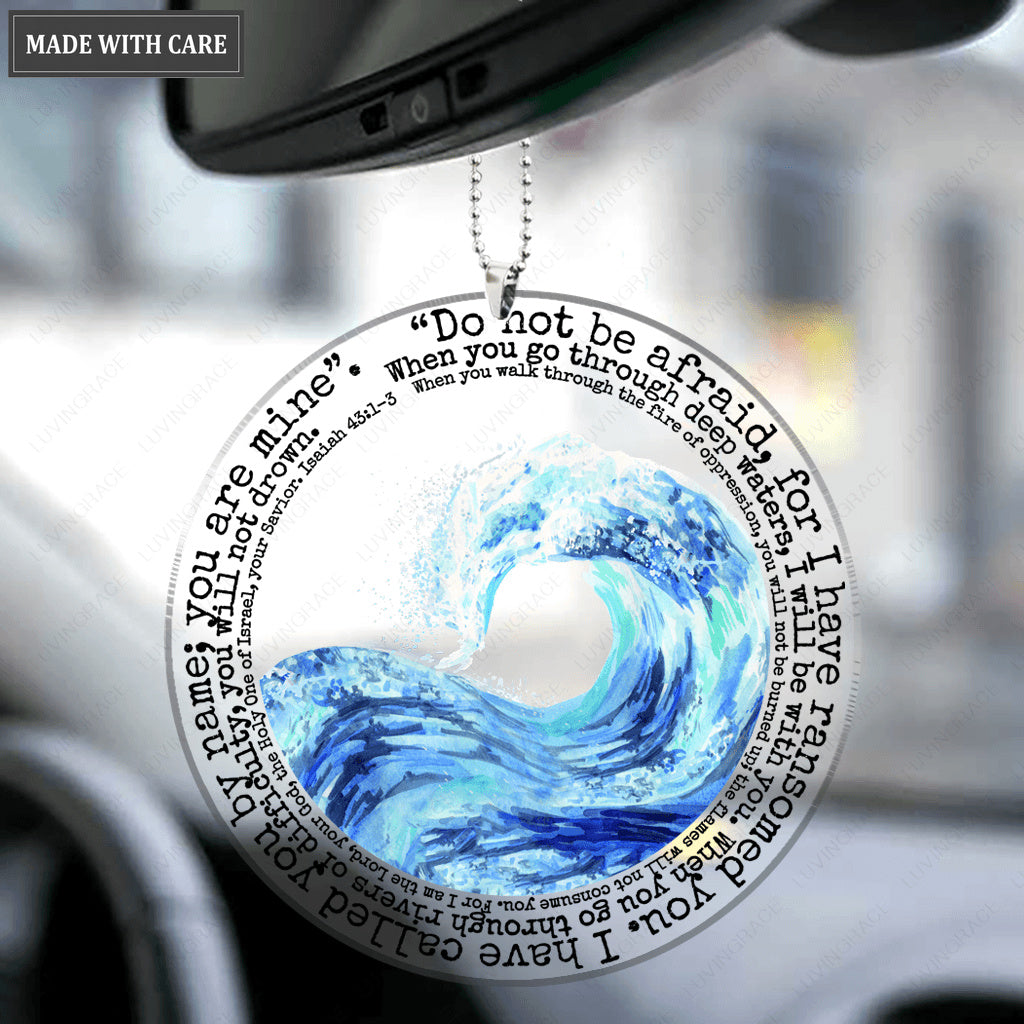 Wave Do Not Be Afraid Ornament