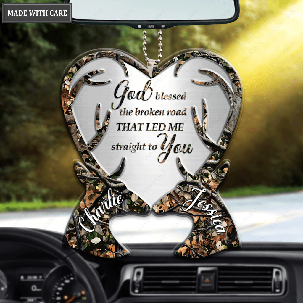 Hunting Camouflage Deers God Blessed Personalized Ornament