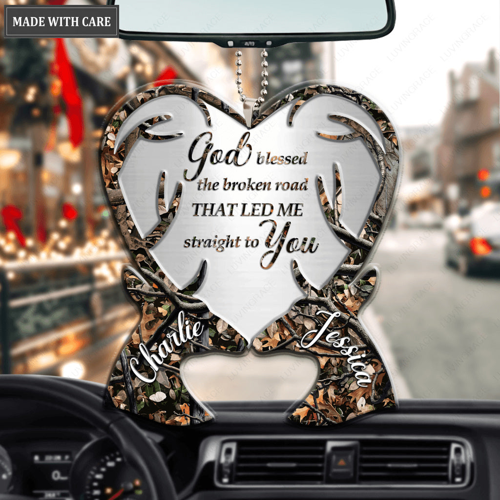 Hunting Camouflage Deers God Blessed Personalized Ornament