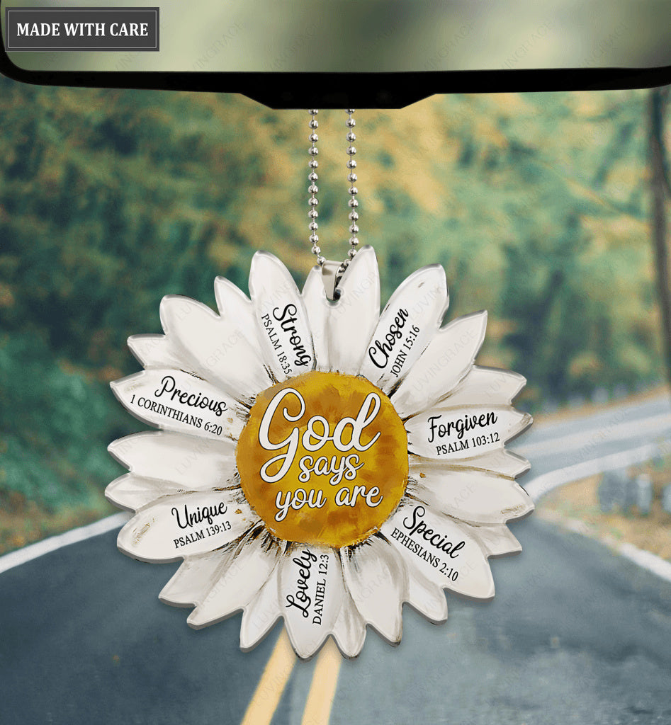Daisy God Says You Are Ornament
