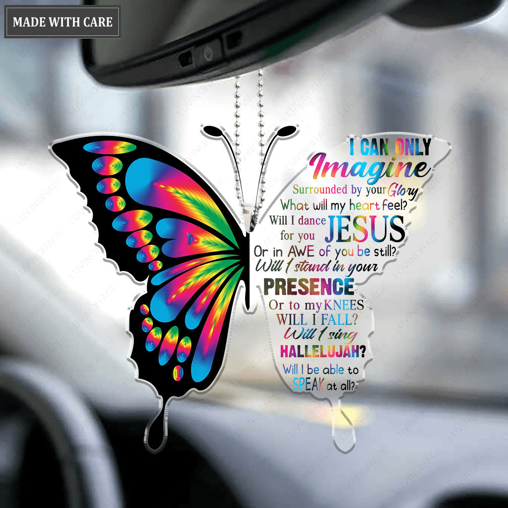 Colorful Half Butterfly By Glory Ornament
