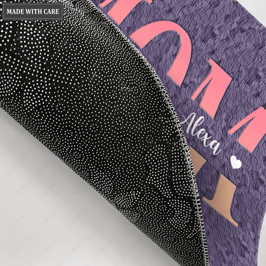 Mom We Love You Personalized Doormat
