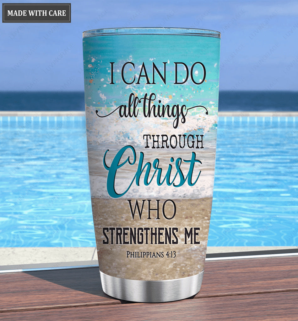 Personalized I Can Do All Things Baby Turtle Tumbler