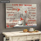 Red Bird Serving God Wall Art