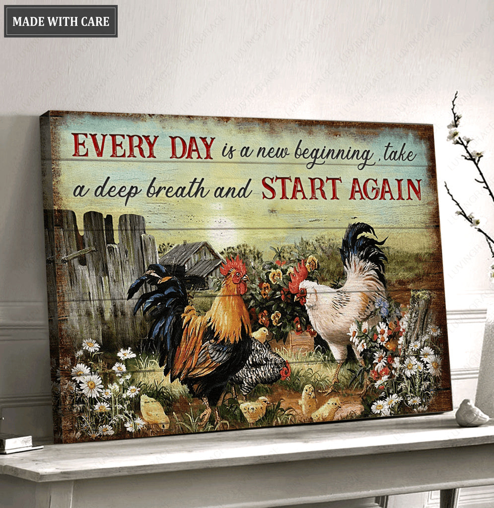 Everyday Is A New Beginning Wall Art