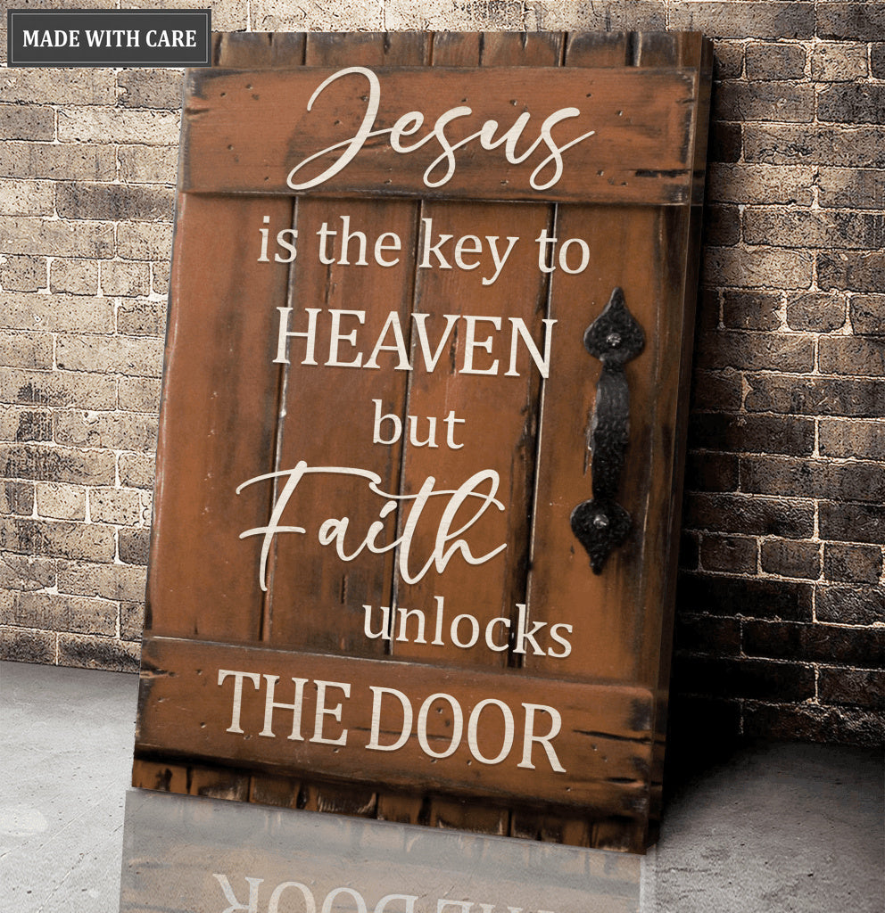 Faith Unlocks The Door Wall Art