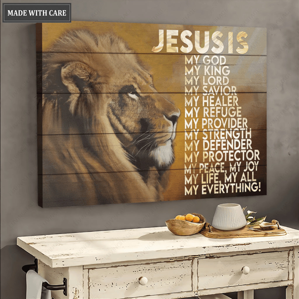 Jesus My King My Lord Wall Art