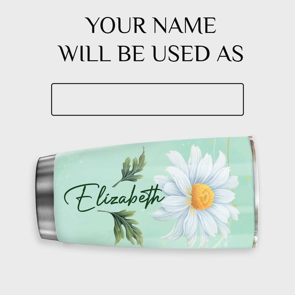 Daisy Flower Cross Identity In Christ You Are Custom Tumbler Birthday Gifts For Women Motivation Gift Custom Name Gift Christian Gift - Personalized Stainless Steel Tumbler