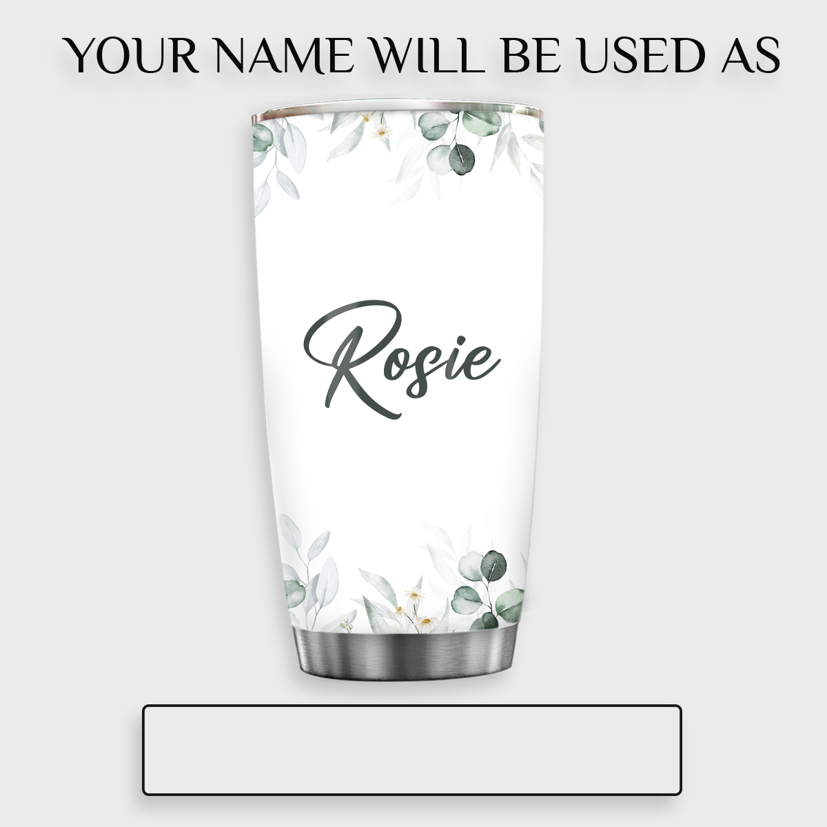 Green Leaf Every Day God Thinks Of You Custom Tumbler Birthday Gifts For Women Christian Gifts Custom Name Gift - Personalized Stainless Steel Tumbler