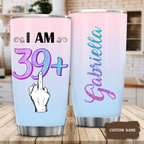39th Birthday I Am 39+ Custom Gifts Women Stainless Steel Tumbler - Personalized Stainless Steel Tumbler