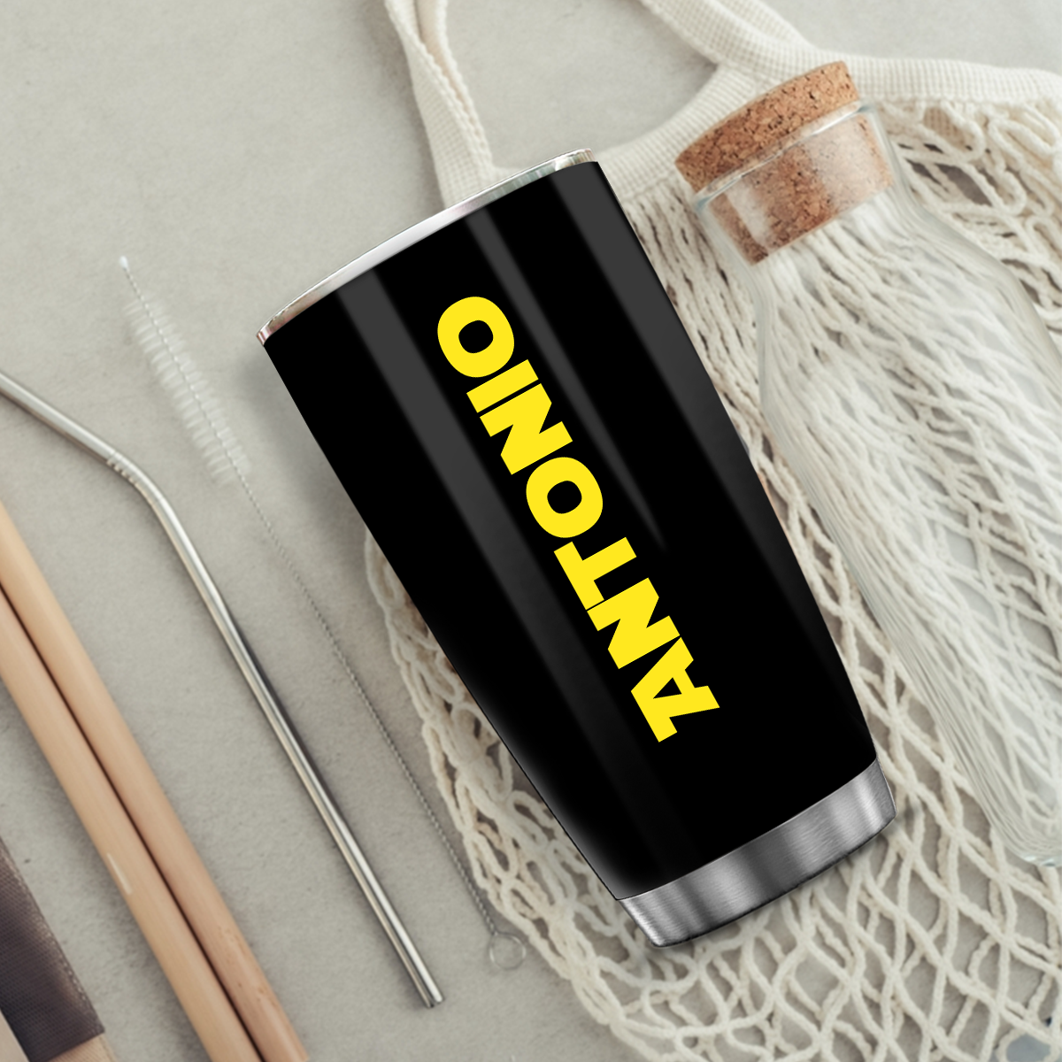40th Birthday Black Tumbler May The Fourties Be With You Custom Gifts Men Women Stainless Steel Tumbler - Personalized Stainless Steel Tumbler
