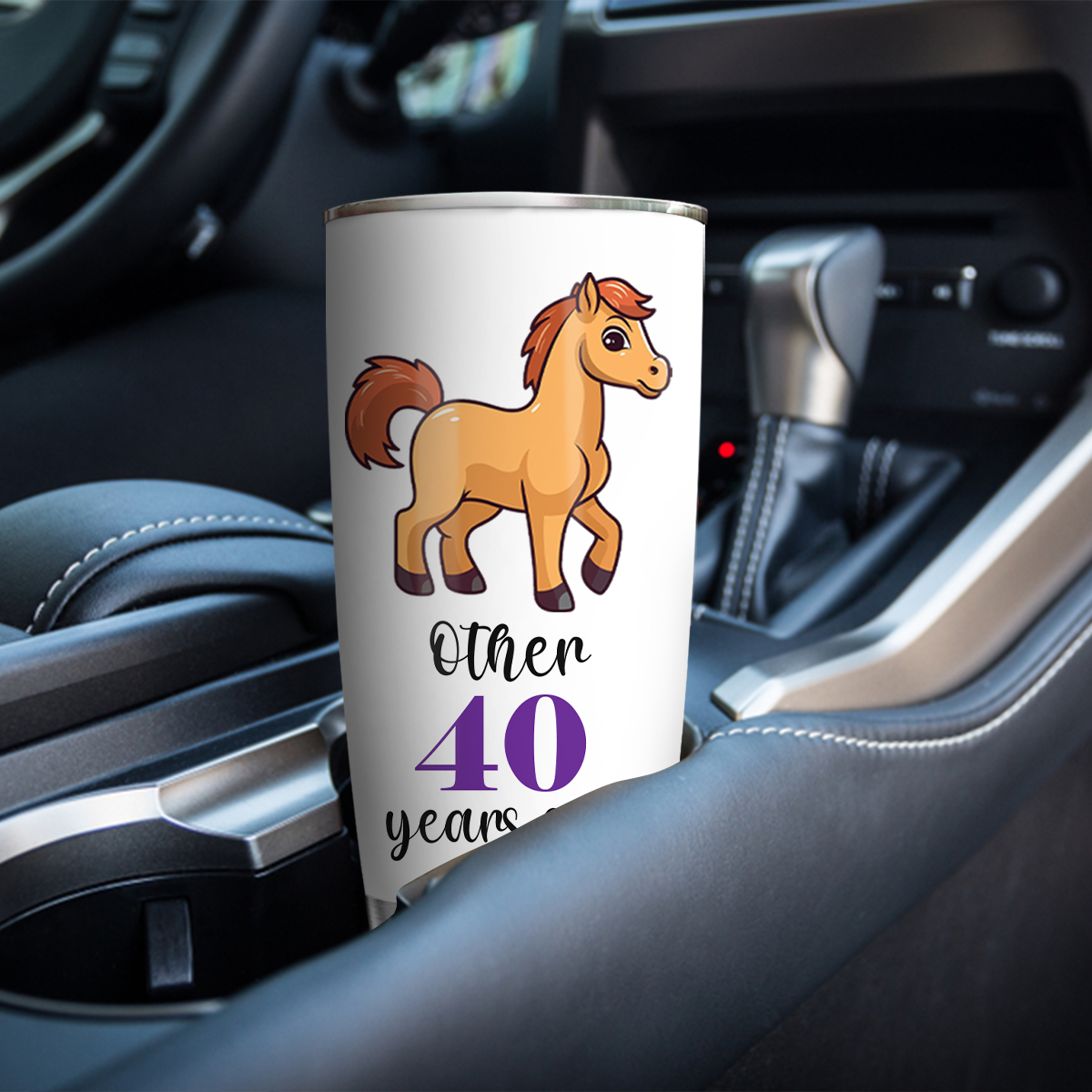 40th Birthday Funny Unicorn Other 40 Years Old And Me Custom Gifts Men Women Stainless Steel Tumbler - Personalized Stainless Steel Tumbler