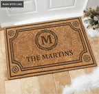 Luvingrace L09 Vintage Monogram Collection Family Name Personalized Doormat