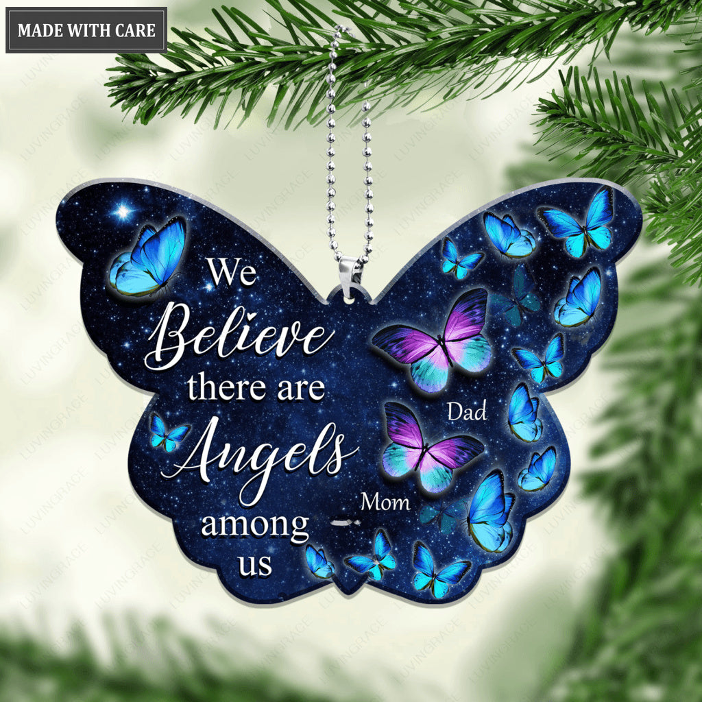 Personalized Angels Among Us Butterfly Ornament