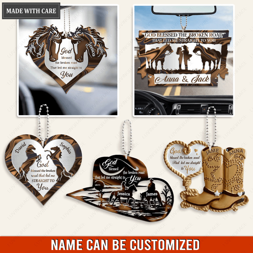 Collection Of Horse Couple Personalized Ornament