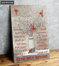 Red Bird Serving God Wall Art