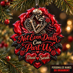 3D Raised Personalized Skeleton Couple Ornament – Anniversary Gift
