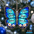 3D Raised Christian Butterfly Christmas Ornament