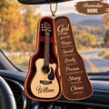 Personalized Name God Says You Are Guitar Case Ornament – Christian Gift for Music Lovers