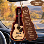 Personalized Name God Says You Are Guitar Case Ornament – Christian Gift for Music Lovers