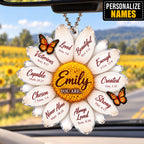 Personalized Name Faith & Love Daisy Ornament – Christian Gift